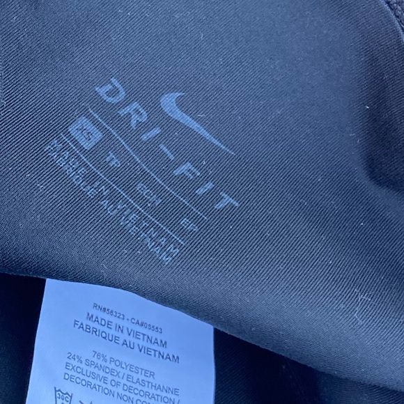 Nike Dri Fit Women's Black Straight Leg Capri 7/8 Leggings Size XS - Picture 6 of 6